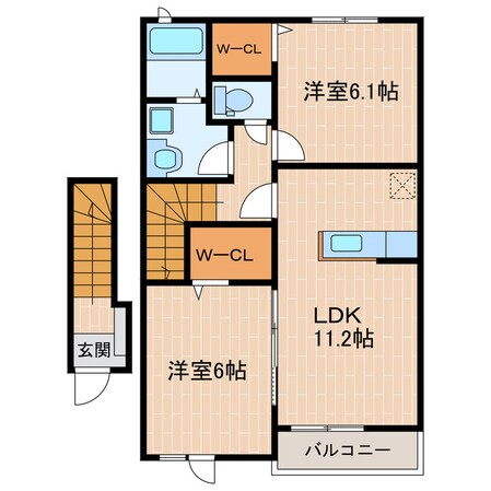 掛川駅 車移動9分  2.8km 2階の物件間取画像